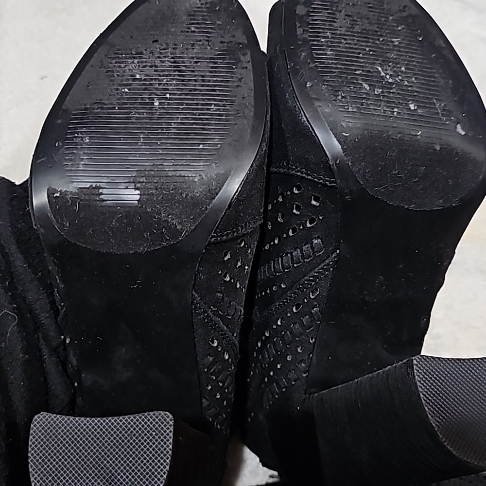 Black Booties Open Toe - image 5